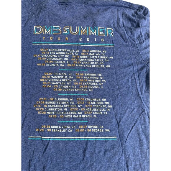 DAVE MATTHEWS BAND 2016 Blue Tour T Shirt Size Large - Picture 2 of 6